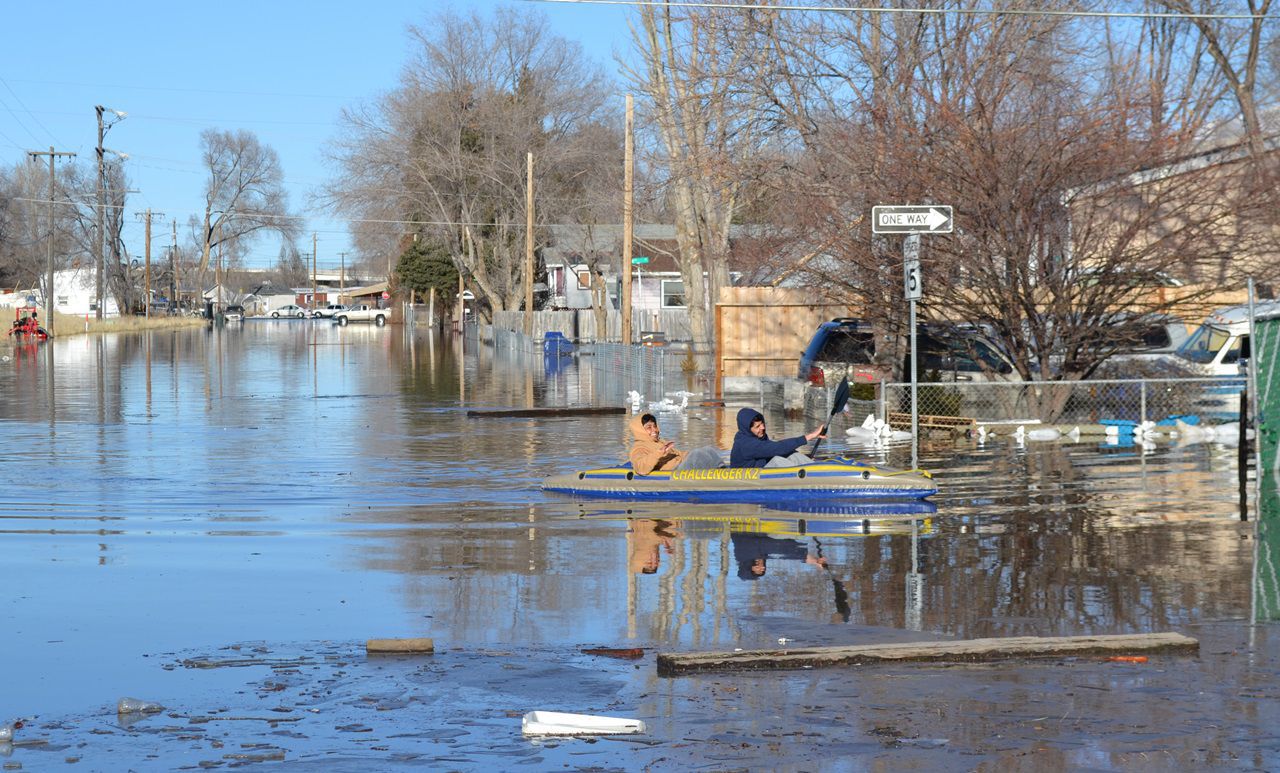 Elko flood on Front Street